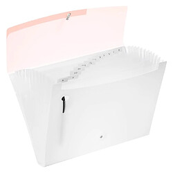 Acheter Tarifold Trieur plastique Color Dream Taifold 12 divisions - format A4 paysage - rose