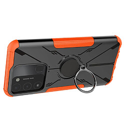 Coque en TPU anti-chute avec béquille pour votre Tecno Spark Go 2022 - orange