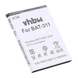 Batterie Li-Ion 1400mAh (3.7V) vhbw pour téléphone portable smartphone Acer Liquid M220, Z200, Z220 comme BAT-311, BAT-311(1ICP5/43/55), KT.0010S.011.