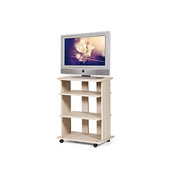 Webmarketpoint Chariot TV Olmo 3 étagères à roulettes Cm 60x45xH 81