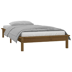 Acheter vidaXL Cadre de lit à LED sans matelas 90x190 cm bois massif