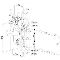 Serrure pour portail Locinox VINCI