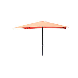 Concept Usine Parasol droit rectangulaire 2,93 x 1,93 m terracotta SPEZIA