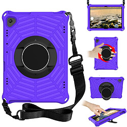 Coque en TPU avec béquille et bandoulière violet pour votre Lenovo Tab M10 FHD REL TB-X605FC/TB-X605LC 10.1 pouces