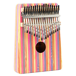 Wewoo Pouce Piano Kalimba Finger 17-tone Débutant Entrée Instrument de Musique Portable Couleur Rouge Bambou