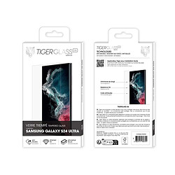 Tiger Protection d'Écran pour Galaxy S24 Ultra en Verre Trempé Anti-traces de Doigts Transparent