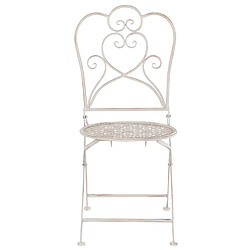 Acheter Beliani Chaise de jardin TRIESTE Métal Beige