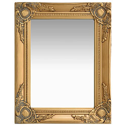 Decoshop26 Miroir mural Baroque Doré