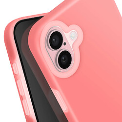 Avis Avizar Coque pour iPhone 16 Antichoc Intérieur Doux Bord Surélevé Corail