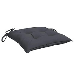 Acheter Maison Chic Lot de 2 Coussins Confort,Coussins de chaise anthracite 40x40x7 cm tissu oxford -GKD98797