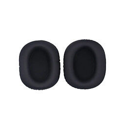 INF 1 paire de coussinets d'oreille de remplacement en cuir protéiné pour casque Black