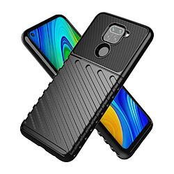 Coque en TPU texture sergé souple noir pour votre Xiaomi Redmi Note 9/10X 4G