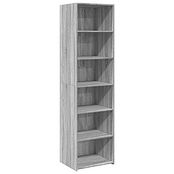 vidaXL Buffet haut sonoma gris 50x41x185 cm bois d'ingénierie