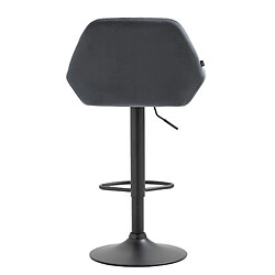 Non Tabouret de bar Braga velours noir pas cher