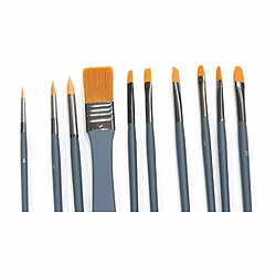 Raphael 9 pinceaux pour peinture acrylique et 1 Spalter