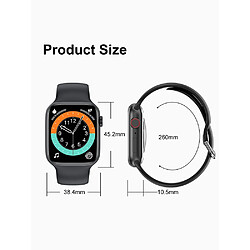 Universal Noir Smartwatch Hommes Femmes Bluetooth Appel Musique Jouer Femmes Smartwatch Iwo W46 Composition dynamique Assistant vocal Hommes | pas cher