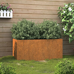 Maison Chic Jardinière,Bac à fleurs - pot de fleur 62x30x29 cm acier corten -GKD66100