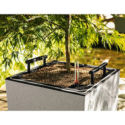 Avis LECHUZA Jardinière CANTO Stone 40 LED Low ALL-IN-ONE 40x40 cm