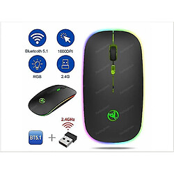 Universal Yyh Bluetooth rechargeable sans fil de fil silencieux à LED USB souris de souris de jeu optique USB