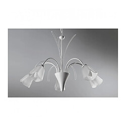 Onli Suspension ANTEA 5 Light Verre,Métal Blanc