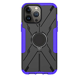 Coque en TPU anti-chocs avec béquille pour votre iPhone 14 Pro Max - violet