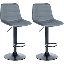 Acheter Non Lot de 2 tabourets de bar Lex simili cuir B