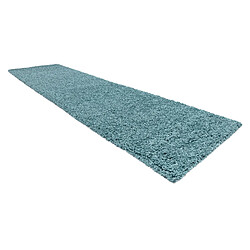 Avis RUGSX Tapis, le tapis de couloir SOFFI shaggy 5cm bleu - pour la cuisine, l'antichambre, le couloir 70x250 cm