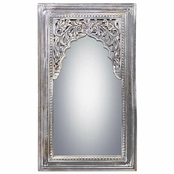 Miroir mural Alexandra House Living Blanc Bois de manguier 5 x 107 x 60 cm