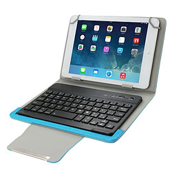 Wewoo Clavier QWERTY bleu pour tablette PC 7 pouces Housse en cuir universelle avec Bluetooth séparable et support