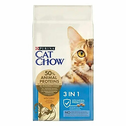 Aliments pour chat Purina Cat Chow 3in1 Adulte Dinde Viande de bœuf 15 kg