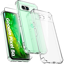 Coque Pour Google Pixel 8a Silicone Transparente Angles Renforces + Verre Trempe Little Boutik©