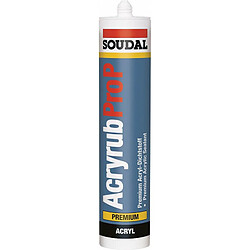 Mastic Acryrub 310ml blanc SOUDAL (Par 15)