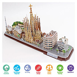 Acheter CubicFun Puzzle 3D City Line Barcelone (Tachan MC256h)