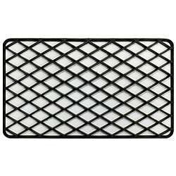 Paris Prix Tapis d'Entrée en PVC Grille 34x58cm Noir