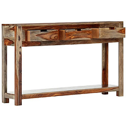 vidaXL Table console avec 3 tiroirs 120x30x75 cm Bois massif