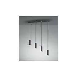 TRIO LIGHTING Suspensions Marley Noir Mat 4x35W GU10