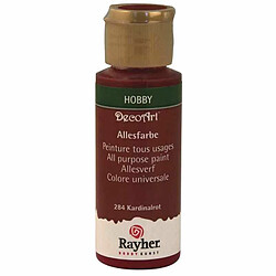 Rayher Peinture acrylique tous usages mat 59 ml - Rouge noir