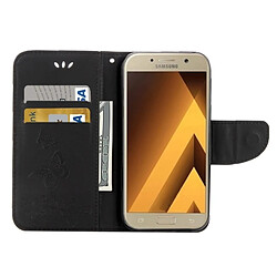 Acheter Wewoo Housse Étui noir pour Samsung Galaxy A7 2017 / A720 papillons gaufrage en cuir flip horizontal avec support & Slots de cartes Portefeuille & Longe