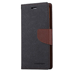 Wewoo Coque gris pour iPhone X Cross Texture Horizontal Housse en cuir avec fentes FANCY DIARY cartes et porte-monnaie support