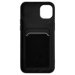 Avizar Coque iPhone 14 Plus Silicone Souple Porte-carte noir