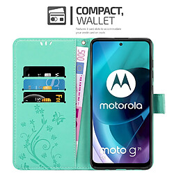 Cadorabo Coque Motorola MOTO G71 5G Etui en Turquoise