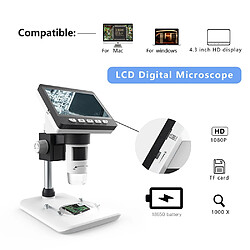 Acheter Yonis Microscope Numérique Portable 1080P 50X-1000X Avec Lumière LED Et Support SD + SD 16Go