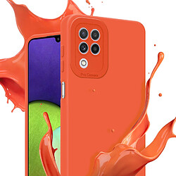 Cadorabo Coque Samsung Galaxy A22 4G Etui en Orange pas cher