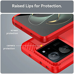 Avis Htdmobiles Coque pour Xiaomi 13T / 13T Pro 5G - housse etui silicone gel carbone + film ecran - ROUGE