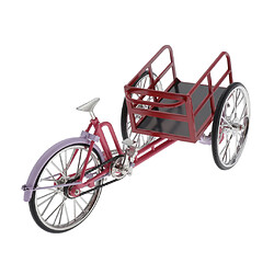 Acheter Échelle 1:10 Alliage Diecast Racing Tricycle Vélo Modèle De Jouet Table Décor Rouge