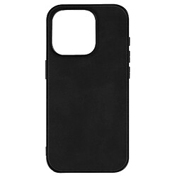 Avizar Coque pour iPhone 15 Pro Effet Cuir Vintage Hybride Noir