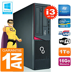 PC Fujitsu Esprimo E720 E85+ SFF Core I3-4130 RAM 16 Go Disque 1 To Wifi W7 - Occasion