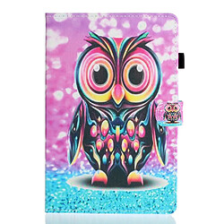 Etui en PU impression élégante hibou pour votre Apple iPad 10.2 (2019)