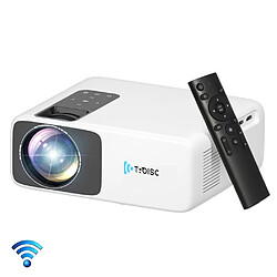 Vidéoprojecteur TROISC ALPHA, FULL HD 1080P Projecteur WiFi, 8000 Lumens, 10000:1 Contraste, 100%-75% Zoom, ±15° Trapèze, Bluetooth, Recopier d'écran