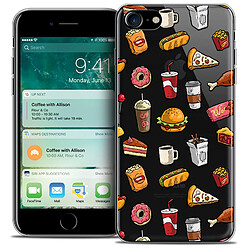 Caseink Coque Housse Etui Apple iPhone 7 (4.7 ) [Crystal Gel HD Collection Foodie Design Fast Food - Souple - Ultra Fin - Imprimé en France]